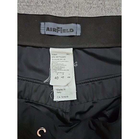 AirField Pants Womens M Black Pull On Drawstring Stretch Office Fashion Casual - Picture 10 of 15